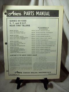 Ariens Rear Tine Tillers Parts Manual 5 and 7 and 8 HP Series 901000