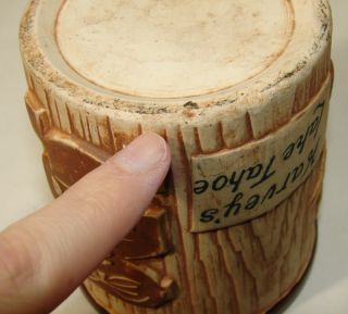 vintage harvey s lake tahoe tiki bar mug tumbler cup