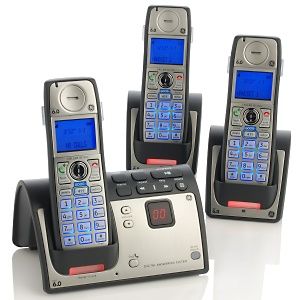 GE 28223EE3 1.9 GHz Trio DECT 6.0 Cordless Phone Set W/ Digital