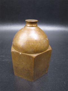 Unique Brass Inkwell Candle Box Hastings on Hudson NY