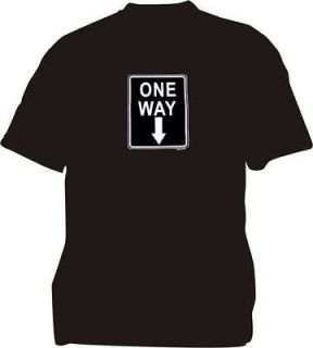 one way down arrow men s tee shirt pick size color more options size