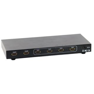 HDMI 4x2 Matrix Amplifier Switch Splitter 4 Port 1080p 4 Input 2