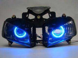 HEADLIGHT ASSEMBLY FOR 2004 2007 HONDA CBR1000RR WITH HID BLUE ANGEL