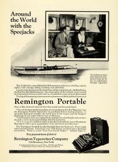  Remington Portable Typewriter Mrs Gowen Speejacks Cruise Yacht
