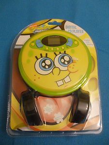 Spongebob Personal CD Player with Headphones NIP