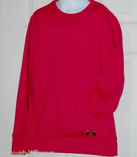 Under Armour Girls All Season Loose Light Sweatshirt YMD Pink Shirt
