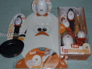 JOIE EGGSTRAVAGANZA SET or CUTTING BOARD or MICROWAVE EGG BOILER or