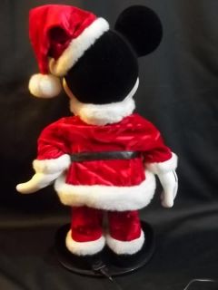 1992 Disney Rockin Around Mickey Mouse Santa Suit Animated 20