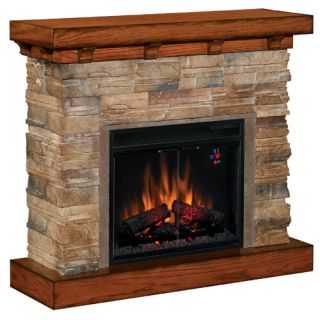  Flagstone Stone Oak Electric Fireplace Heater 23 Insert