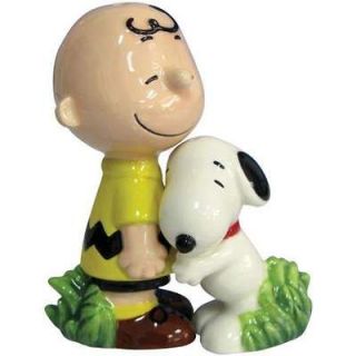 Peanuts Snoopy Hugging Charlie Brown Salt & Pepper Shaker Set
