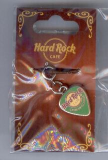 Hard Rock Cafe Cayman Island Guitar Pick Charm Bracelet x RARE