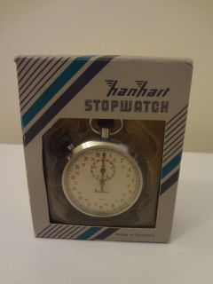 HANHART STOPWATCH. MADE IN GERMANY WITH CASE REALLY NICE NEW