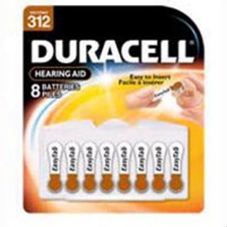 Duracell Hearing Aid Batteries DA312B8W 6 Packs 8 Each