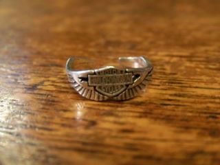 Authentic Harley Davidson Toe Ring or Pinky Ring 925 Sterling
