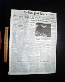 1942 Newspaper Heinrich Himmler Orders Extermination of The Weaker