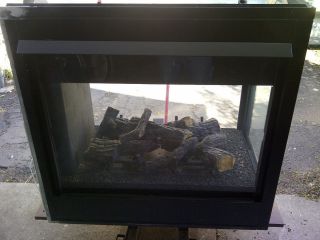 Heatilator Three Sided Gas Fireplace Used