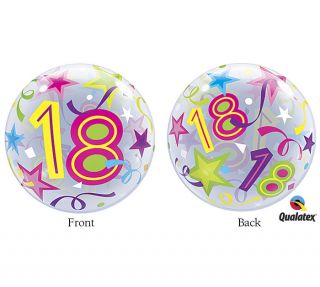 Happy 18th Birthday 22 Long Lasting Bubble Balloon Star Celebrate