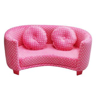  Harmony Kids Comfy Sofa Pink Dots