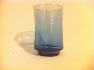  Libby Smokey Dusky Blue 6 oz Juice Glasses Set of 6 