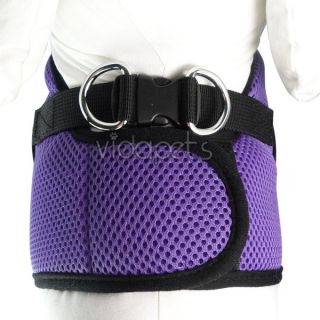   Girth Best Dog Harness Purple Soft Mesh Vest Collar Small XS