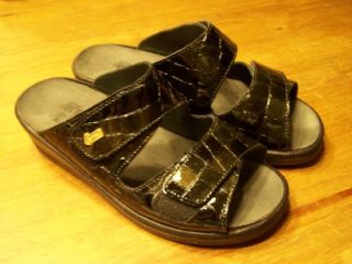 Helle by Romus Black Croc Sandals 5 5 6 36 100 Happy Customers Free
