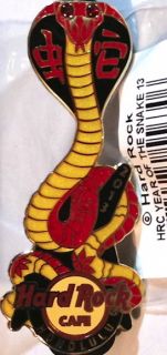 Hard Rock Cafe Honolulu 2013 Year of Snake Cobra Guitar Pin Chinese