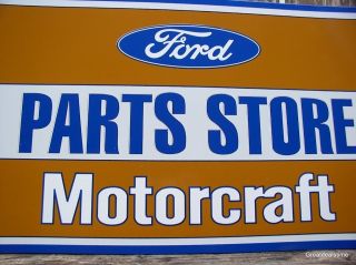 Metal Wall Decor Tin Man Cave Sign Ford Parts Store Motorcraft