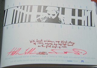 Harlan Ellison Frank Miller Mefisto in Onyx Signed Lettered Edition