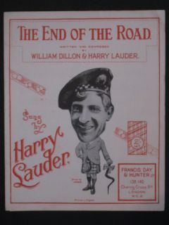 Harry Lauder 50s Sheet Music The End of The Road