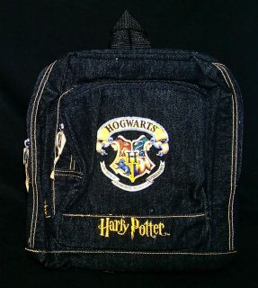New Harry Potter Backpack Book Bag School Hogwarts Blue