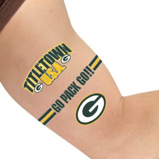 Green Bay Packers Temporary Tattoo Sheet