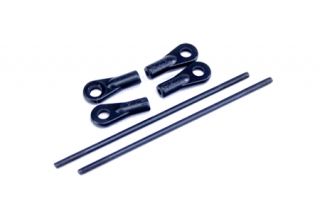 R90N877 SS Outrage Linkage Rod Set (Flybarless)   Velocity 90