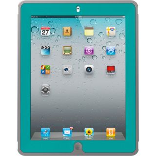  Defender Case for The New iPad 3/2 Harbor Grey/Green Teal   New Retail