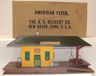 American Flyer One Of A Kind Green 274 Harbor Junction Station Close