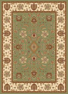 Green Oriental Area Rug 6x8 Persian Ivory Carpet 3206 Actual 5 2 x 7