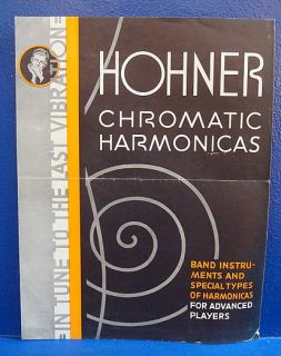 Hohner Chromatic Harmonicas c1940 Promotional Brochure