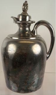 Pre Pro Old Harper Whiskey Silver Plate Carafe Pitcher