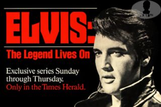 Elvis Presley Lives Dallas Times Herald Promotional Poster