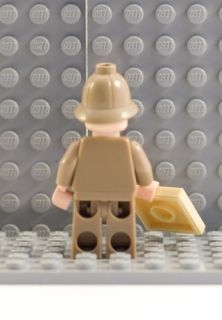 Lego Indiana Jones Professor Henry Jones Minifigure with Treasure Map