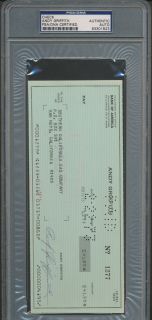 Andy Griffith Signed Check PSA DNA Certified Authentic Auto