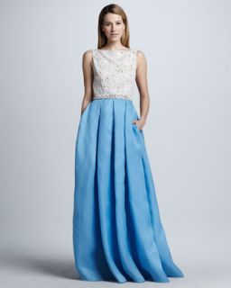  waist full skirt lace satin combination gown $ 6990 spring 2013 runway