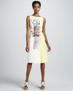 modern art print faille dress $ 3290 pre order spring 2013 runway