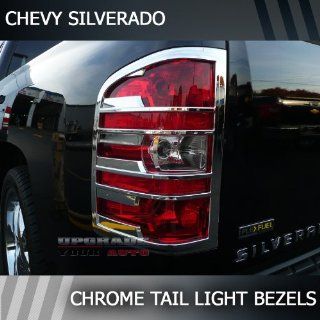 2007 2013 Chevrolet Silverado Chrome Tail Light Bezels  