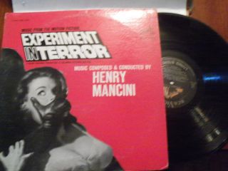 Henry Mancini Experiment in Terror Film Score Vintage Vinyl LP