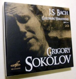 GRIGORY SOKOLOV Bach Goldberg variations BWV 988 MELODIYA 2CD DigiPack