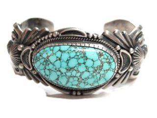 Harry H Begay –Number Eight Turquoise Bracelet–A Legend