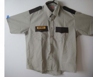 Real Sheriff Grimes Shirt Hi Quality Costume Walking Zombie Dead