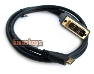 Mini HDMI Male to DVI DVI D 24+1 Male Cable Adapter Converter For