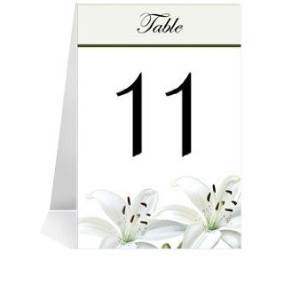 Wedding Table Number Cards   Flower Affair #1 Thru #35