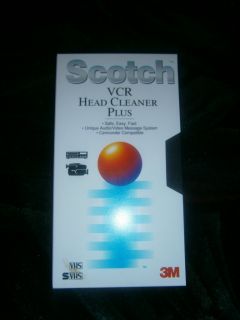 Scotch Head Cleaning Video Cassette VHS Head Cleaner